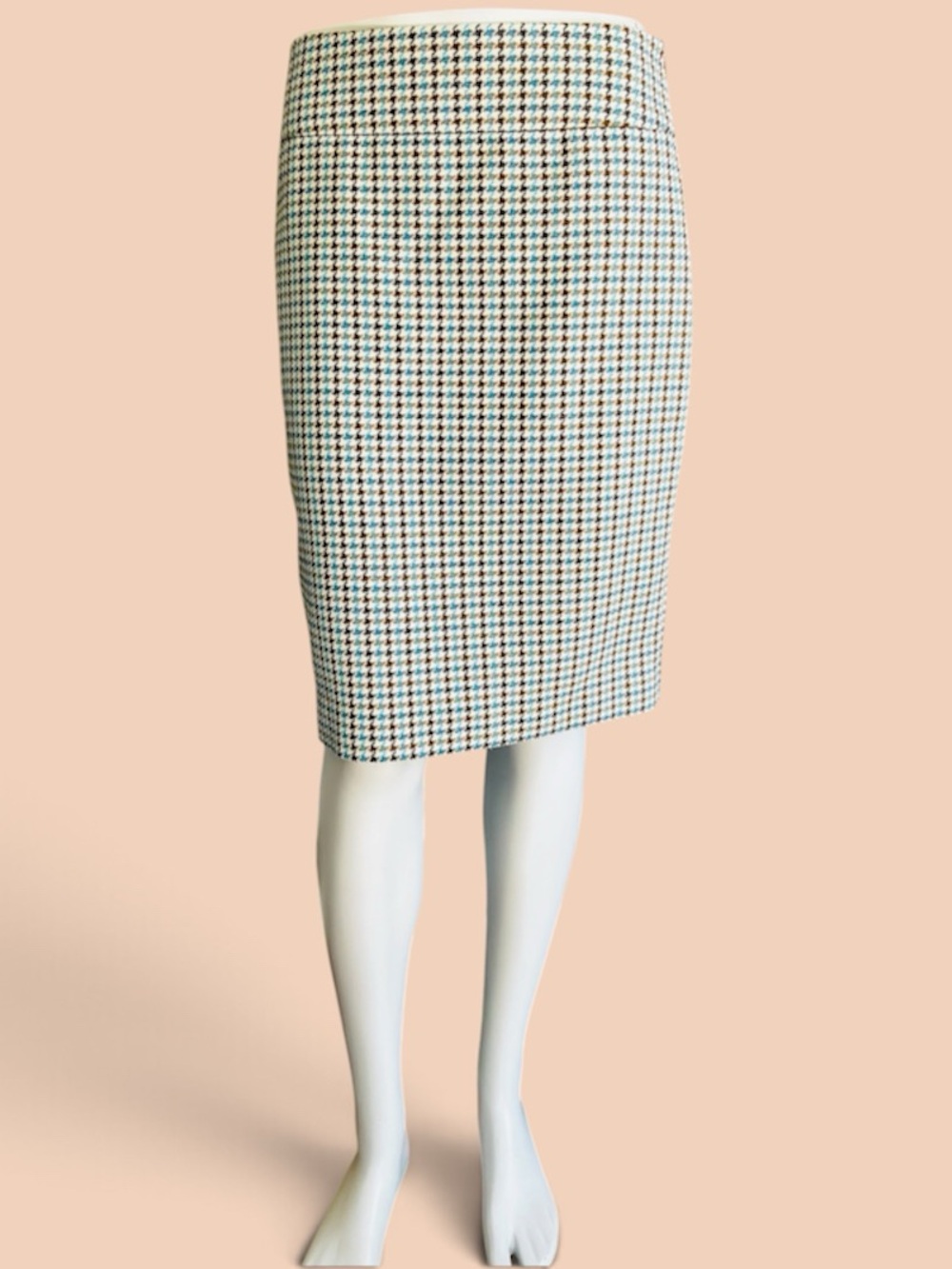 The Limited Vintage Houndstooth Pencil Skirt
